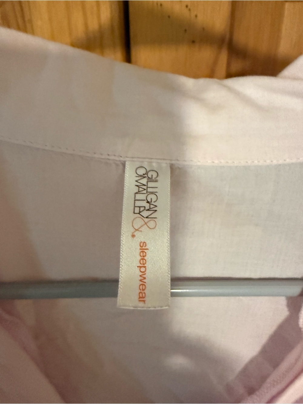 Gilligan & O'Malley Light Pink Long Sleeve Sleep Shirt - Picture 3 of 3